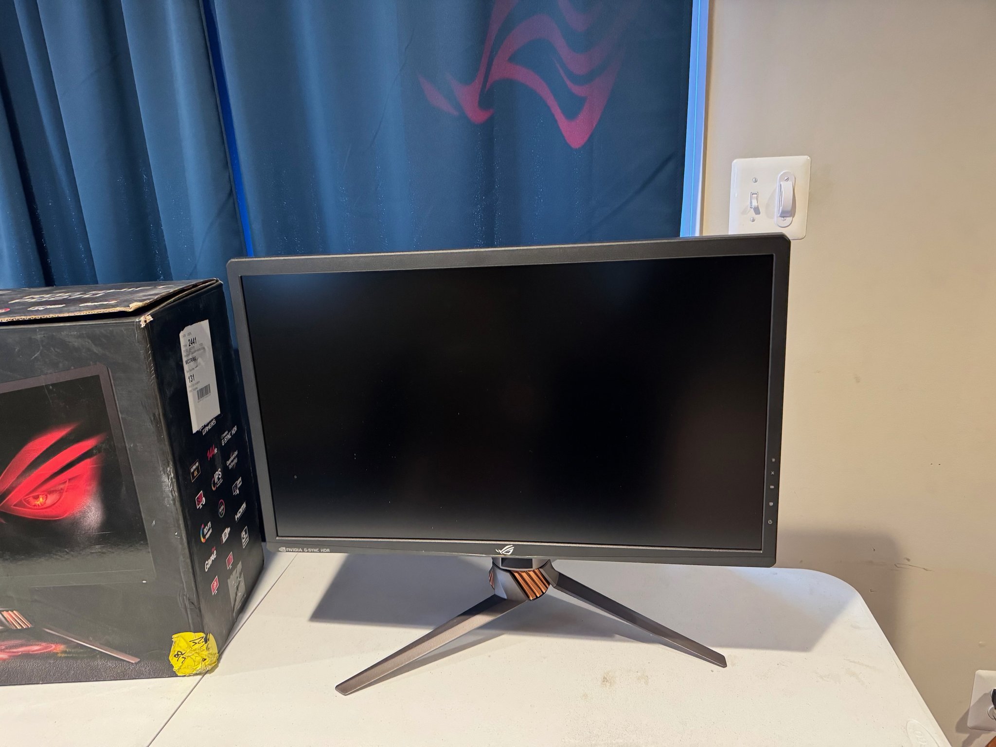 ASUS ROG Swift PG27UQ 27" 4K UHD 144Hz DP HDMI G-SYNC HDR Aura Sync Gaming Monitor with Eye Care