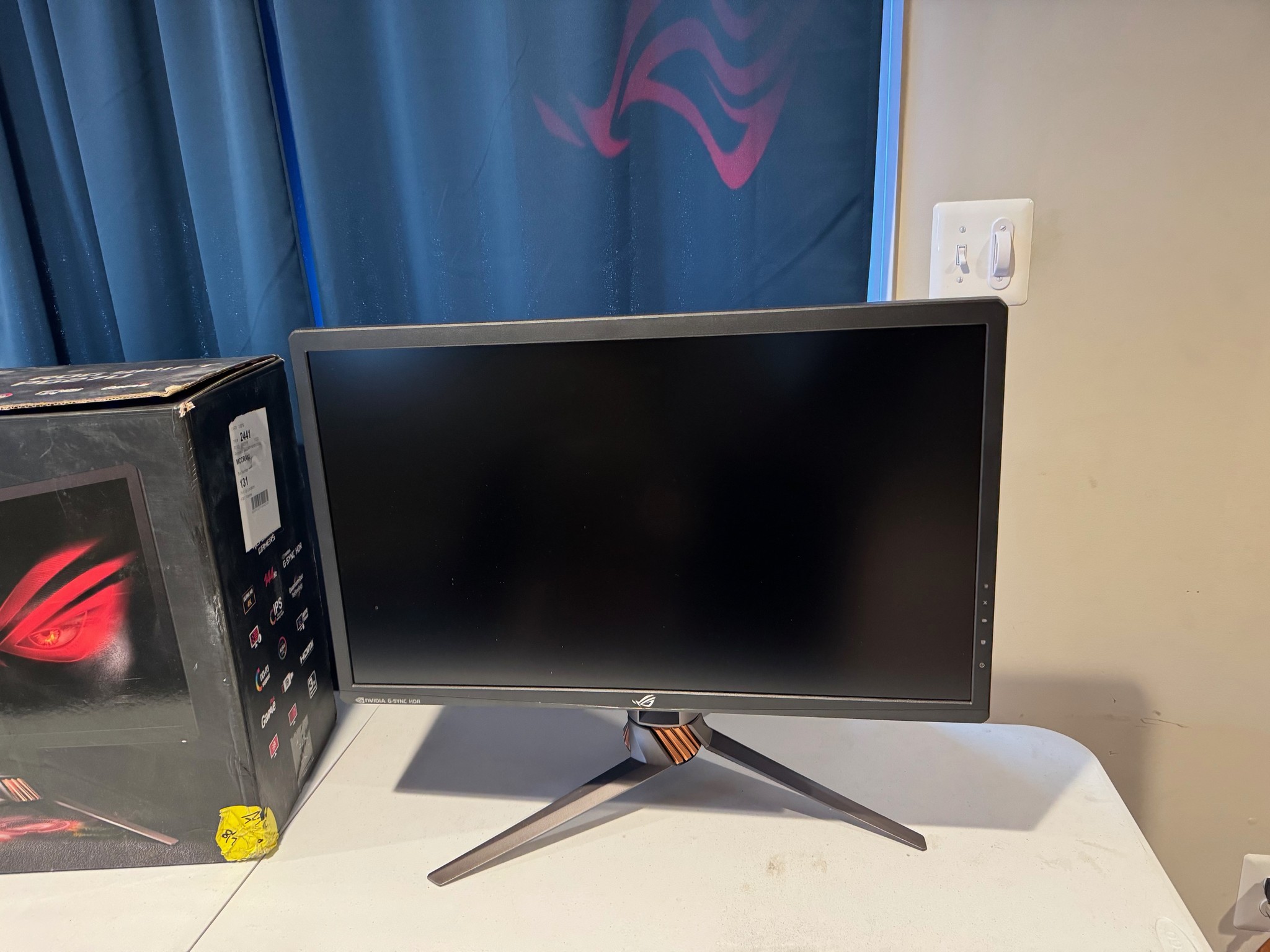 ASUS ROG Swift PG27UQ 27" 4K UHD 144Hz DP HDMI G-SYNC HDR Aura Sync Gaming Monitor with Eye Care