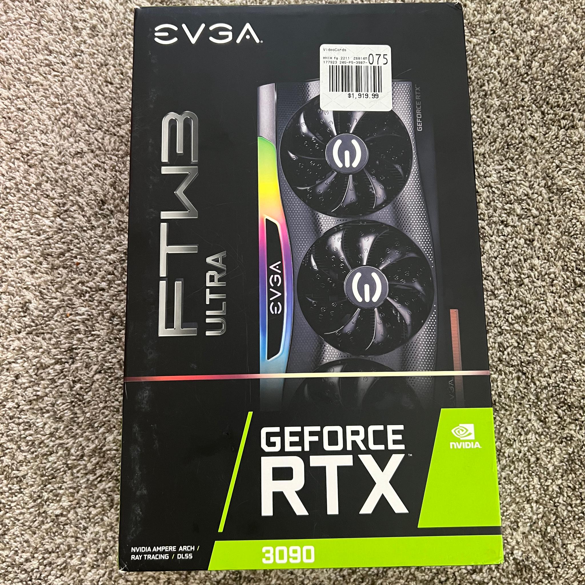 EVGA GeForce RTX 3090 FTW3 ULTRA 24GB GDDR6X Graphics Card