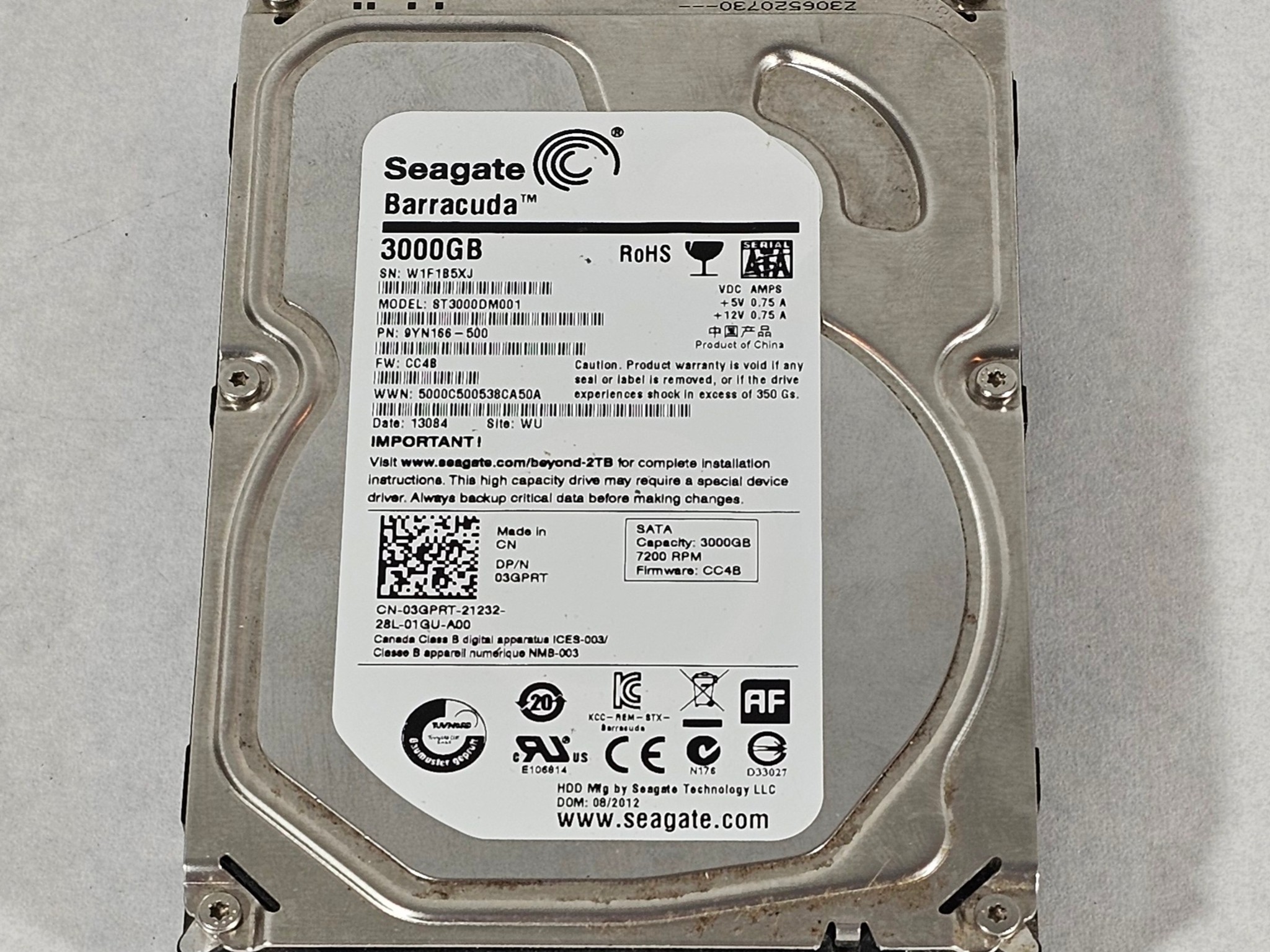 3TB 3.5" HDD Hard Drive Seagate Barracuda