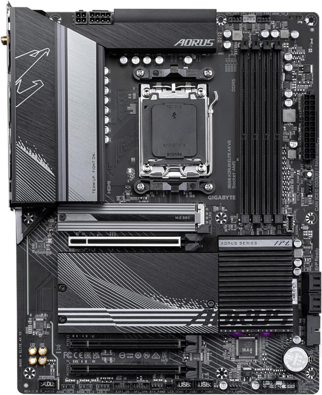 GIGABYTE B650 AORUS Elite AX V2 AMD AM5 DDR5 Desktop Motherboard