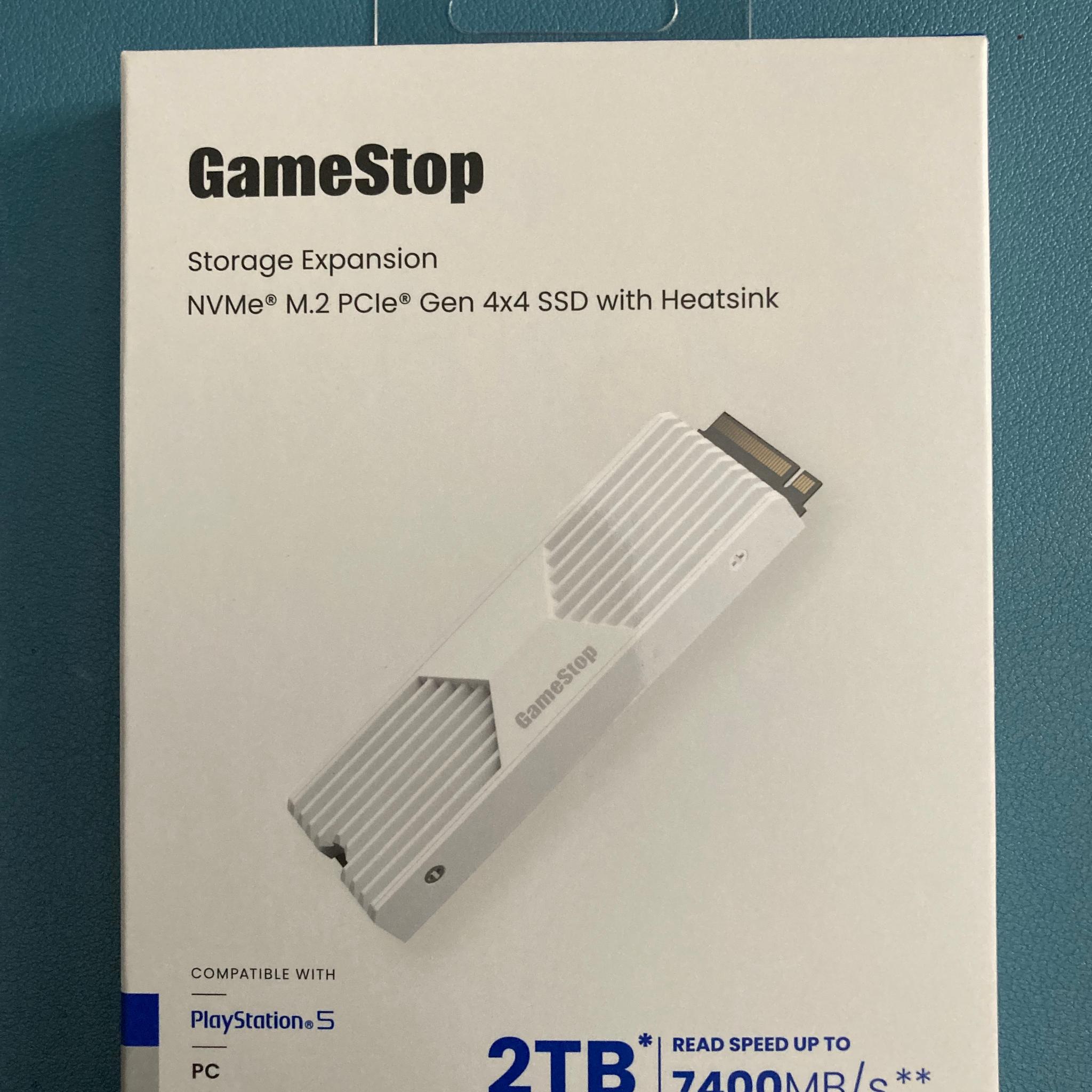 2TB NVMe M.2 PCIe Gen 4x4 7400 MB/s Read Speed SSD with Heatsink for PC or PS5