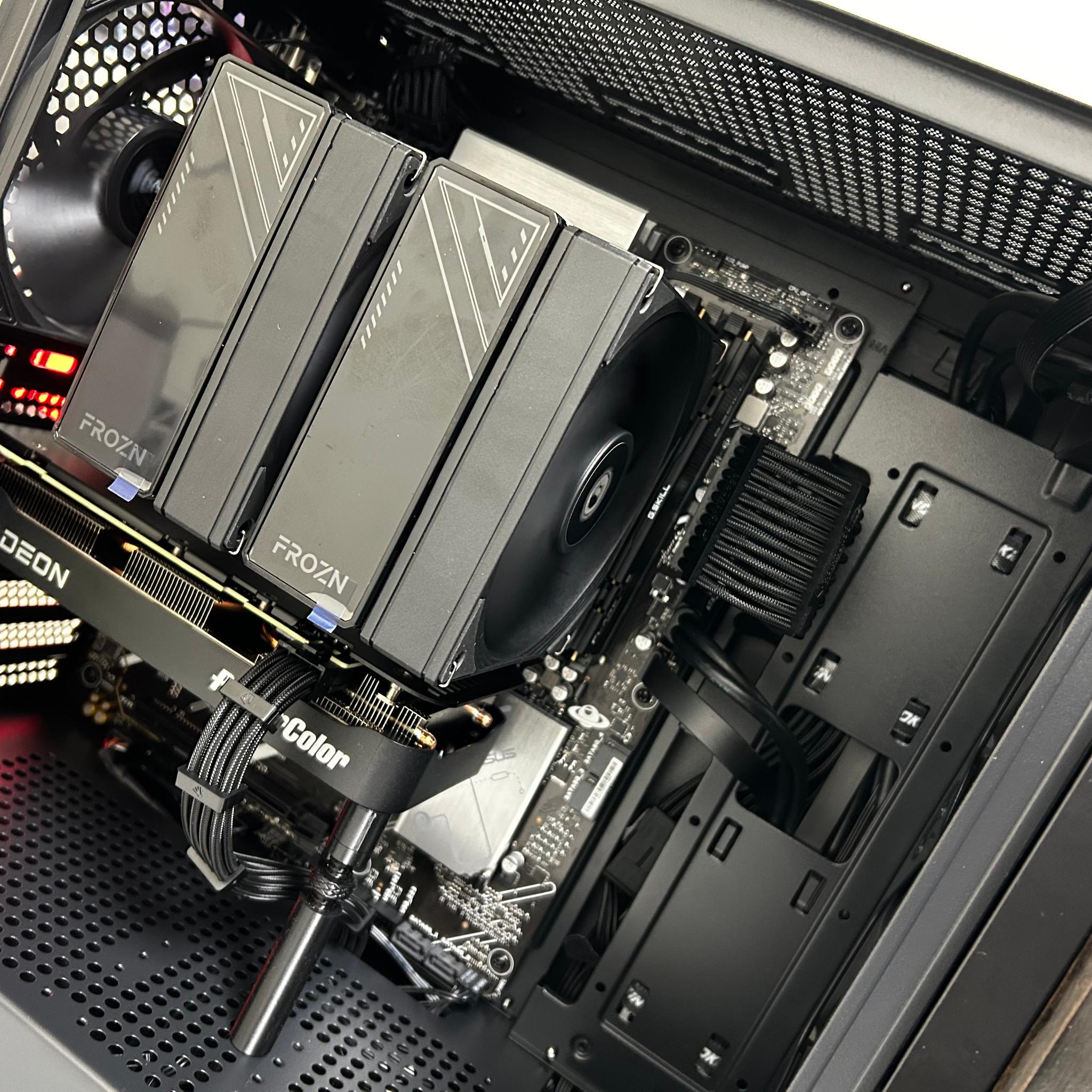 Obsidian Core🖤 Ryzen 5 9600X – RX 9060 XT 16GB -Wood - 32GB/ 1TB / 650 W Gold