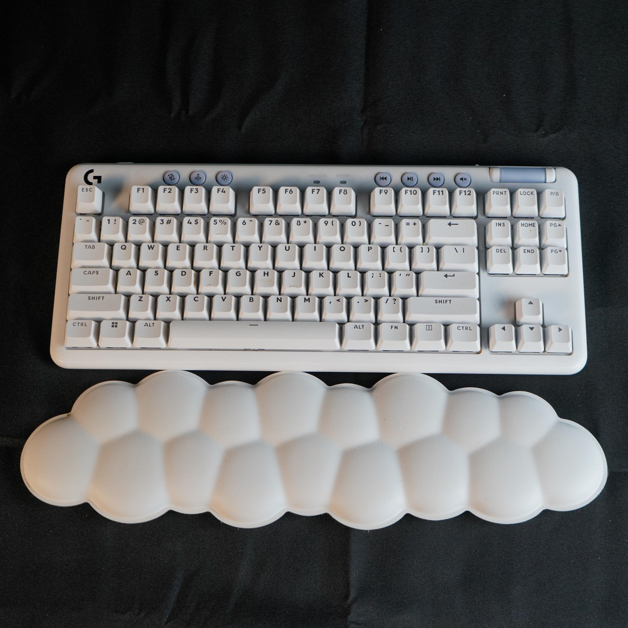 Gaming Keyboard = Logitech G715 TKL Aurora Collection Wireless Mechanical Gaming Keyboard - White