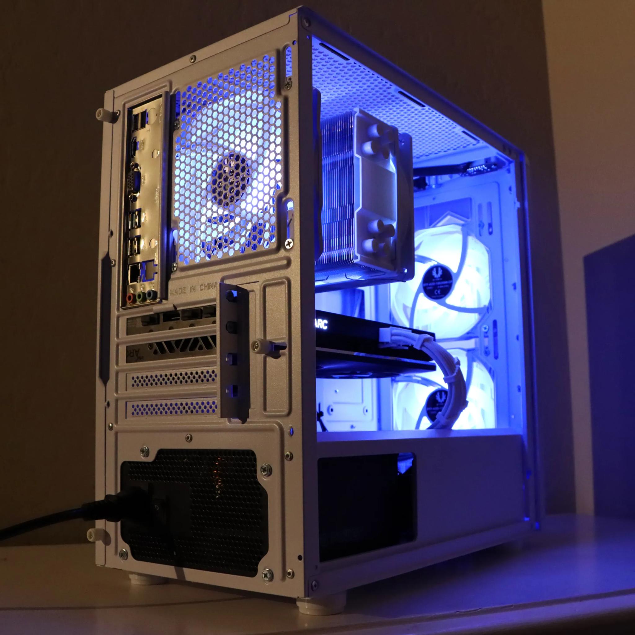 🤍 SALE | WHITE RGB | Intel Arc A750 (Like RTX 3060) | Ryzen 5 | 1tb NVME SSD | 16gb Ram 🤍