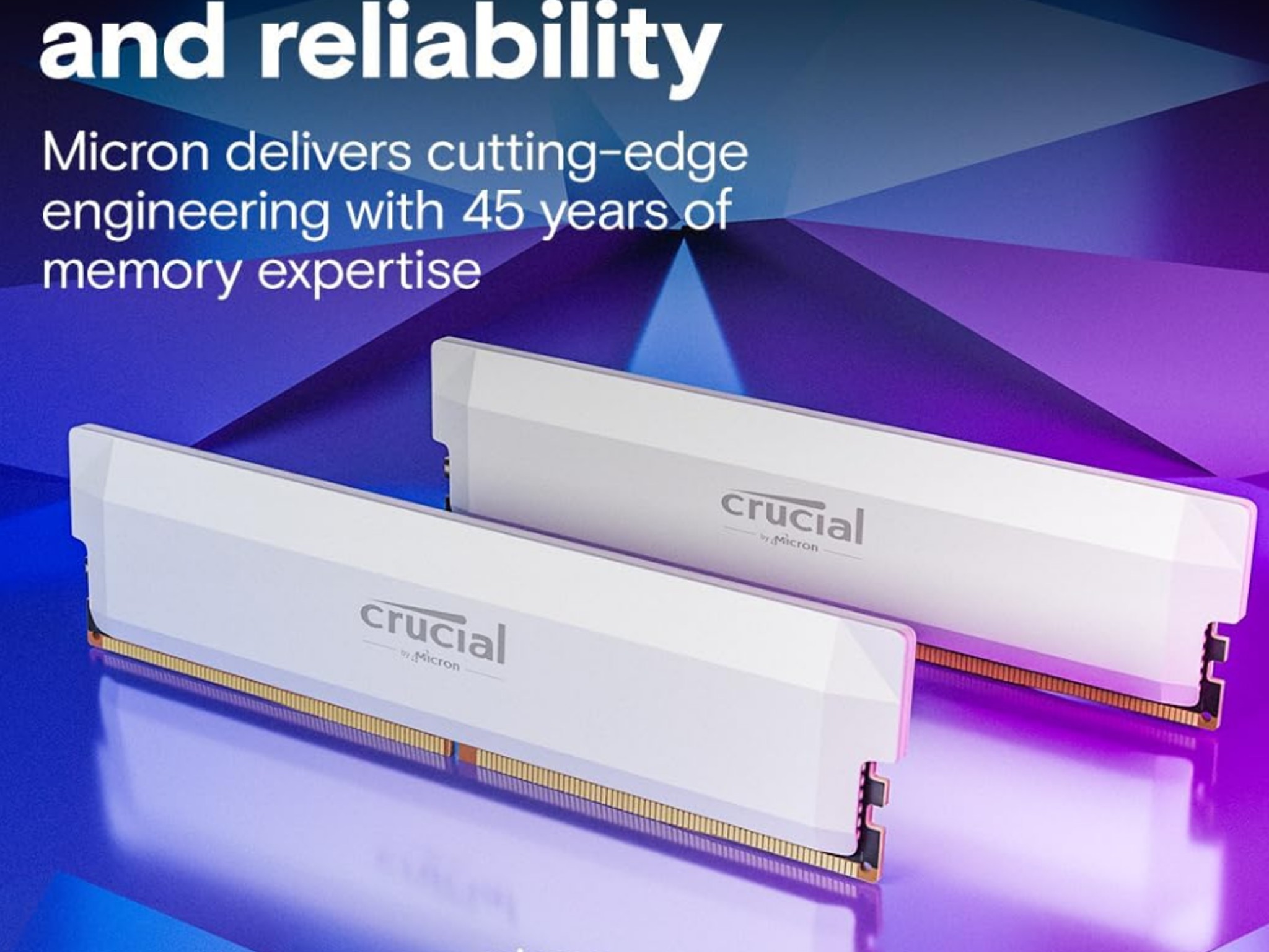 BNIB Crucial Pro DDR5 RAM 32GB Kit (2x16GB) 6000MHz CL36 (White)