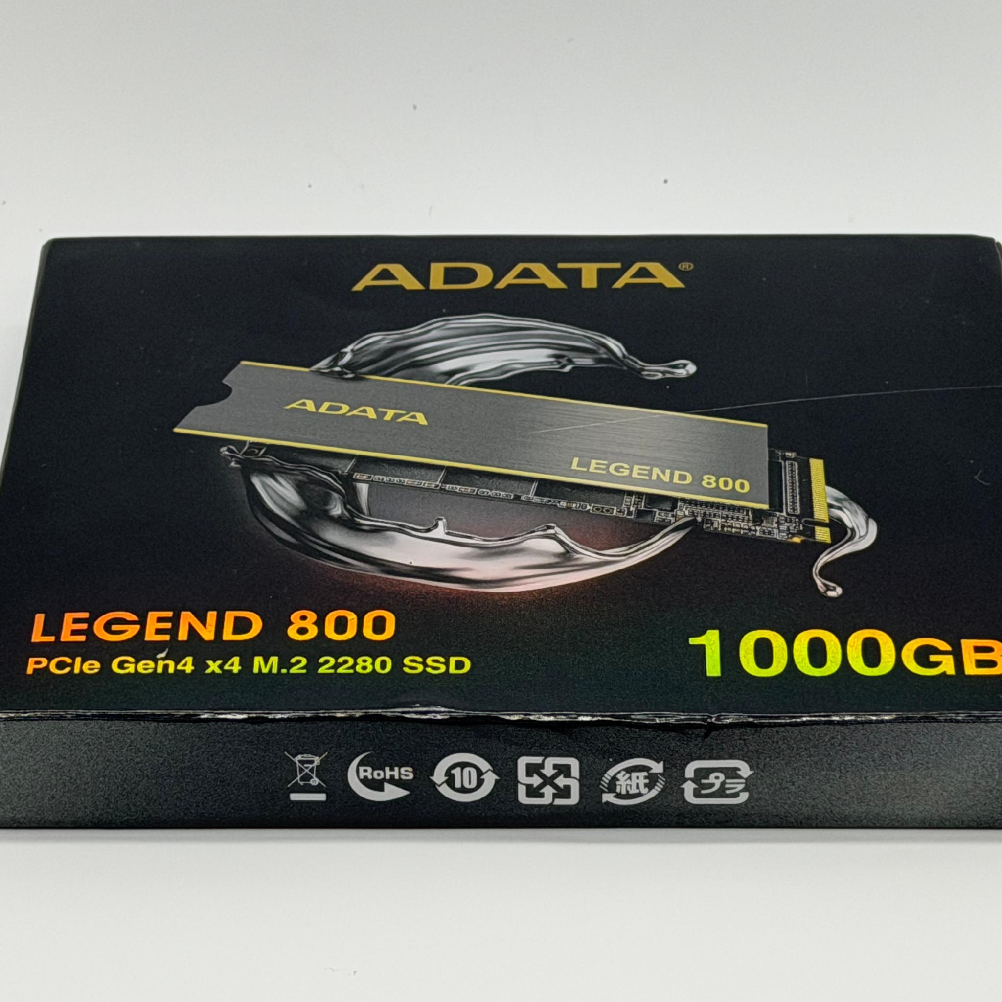 ADATA Legend 800 Gold 1TB M.2 NVMe Gen 4.0 x 4 SSD ALEG-800G-1000GCS