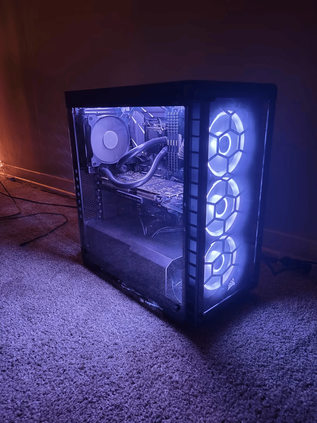 intel core i5 7600k + EVGA SC GTX 1080. Bang for your buck RGB build 