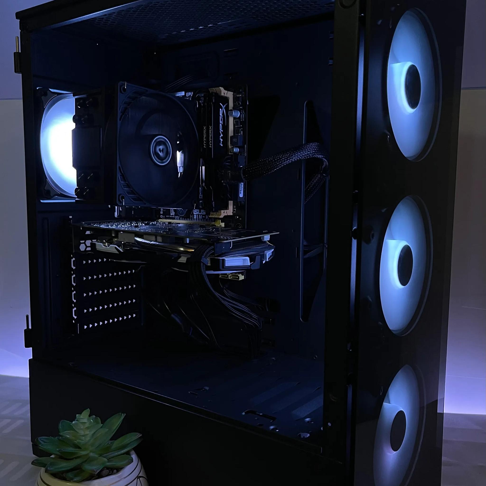 RGB i7 Gaming PC (i7-4770, 16GB RAM, RX 570 8GB, 512GB SSD/1TB HDD)