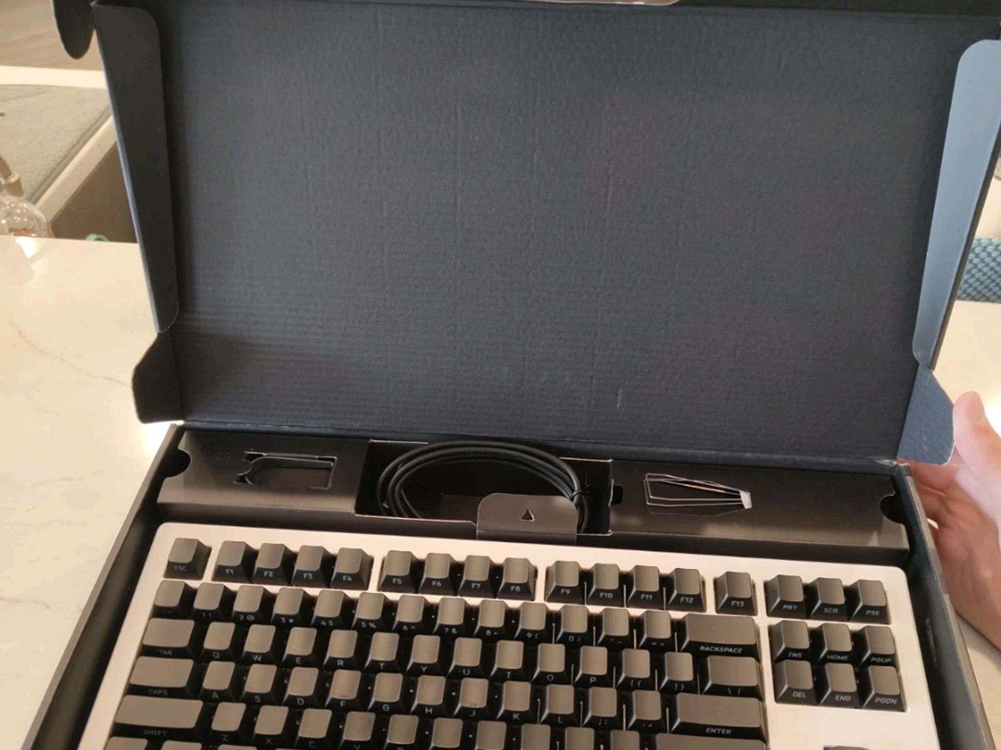 DROP CSTM80 Mechanical Keyboard Black/White RGB BACKLIGHT (RARE)