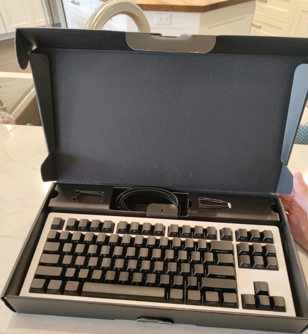 DROP CSTM80 Mechanical Keyboard Black/White RGB BACKLIGHT (RARE)