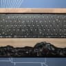 Artisan Walnut Wood Black Resin 65% Keyboard Case & Wrist Rest + DZ65 RGB V3 PCB