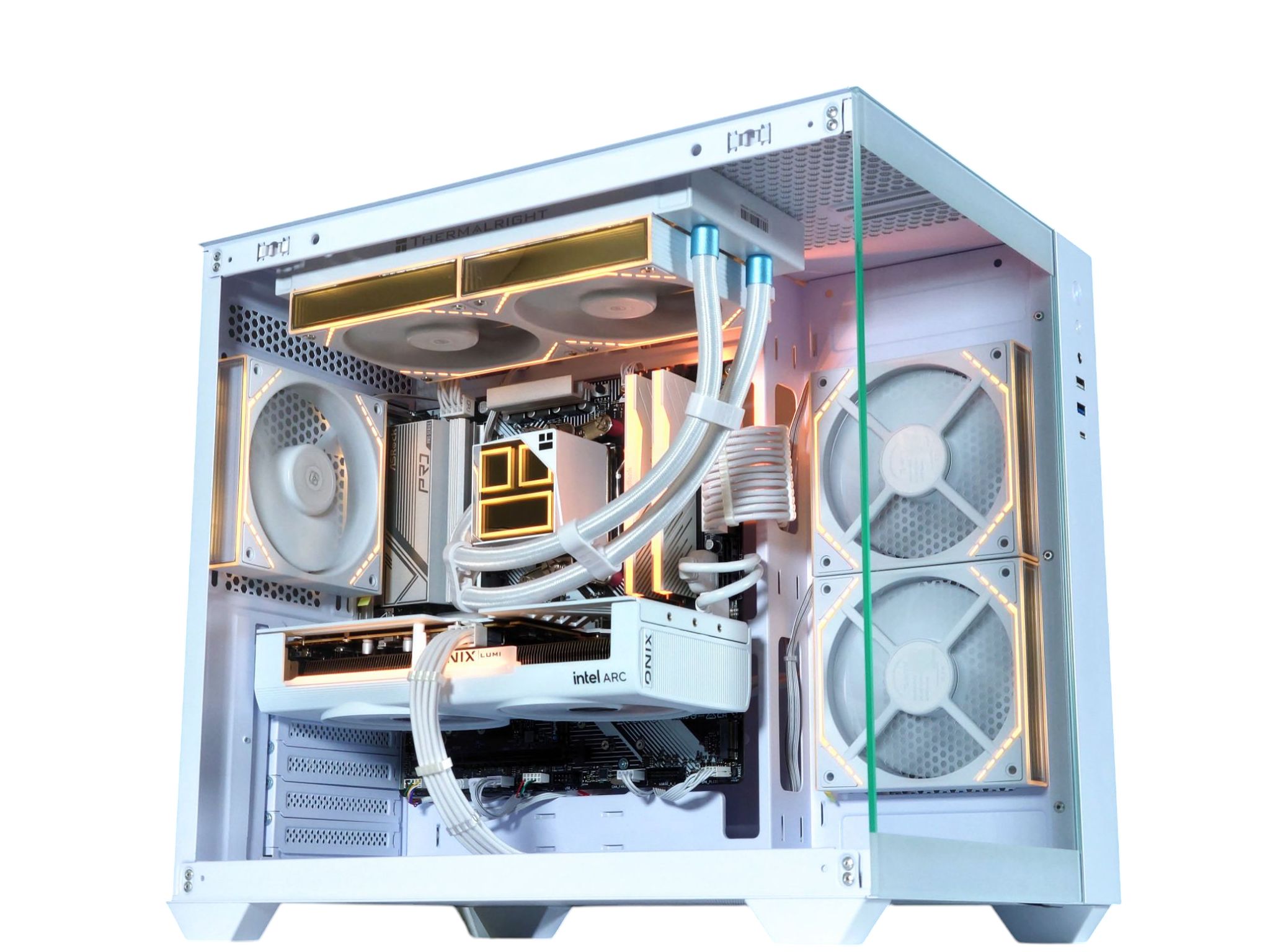 🤍🏔️Arc Gaming PC❄️Intel Arc B580 12GB❄️AMD Ryzen 5 7500F 6 core❄️32GB DDR5❄️1TB NVME