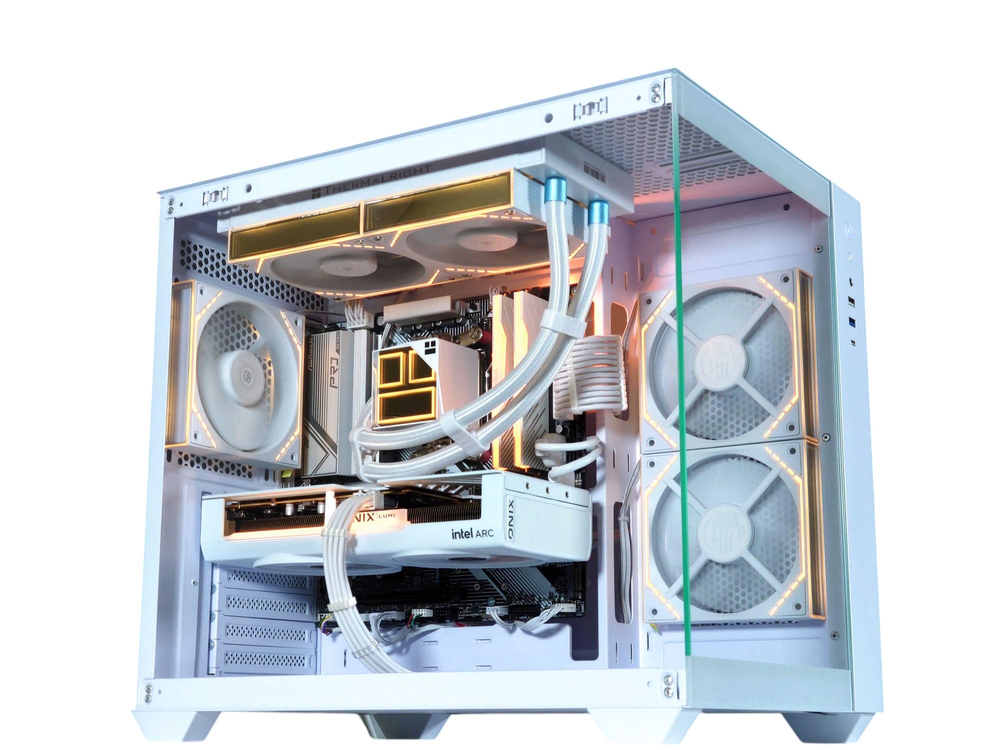 🤍🏔️Arc Gaming PC❄️Intel Arc B580 12GB❄️AMD Ryzen 5 7500F 6 core❄️32GB DDR5❄️1TB NVME
