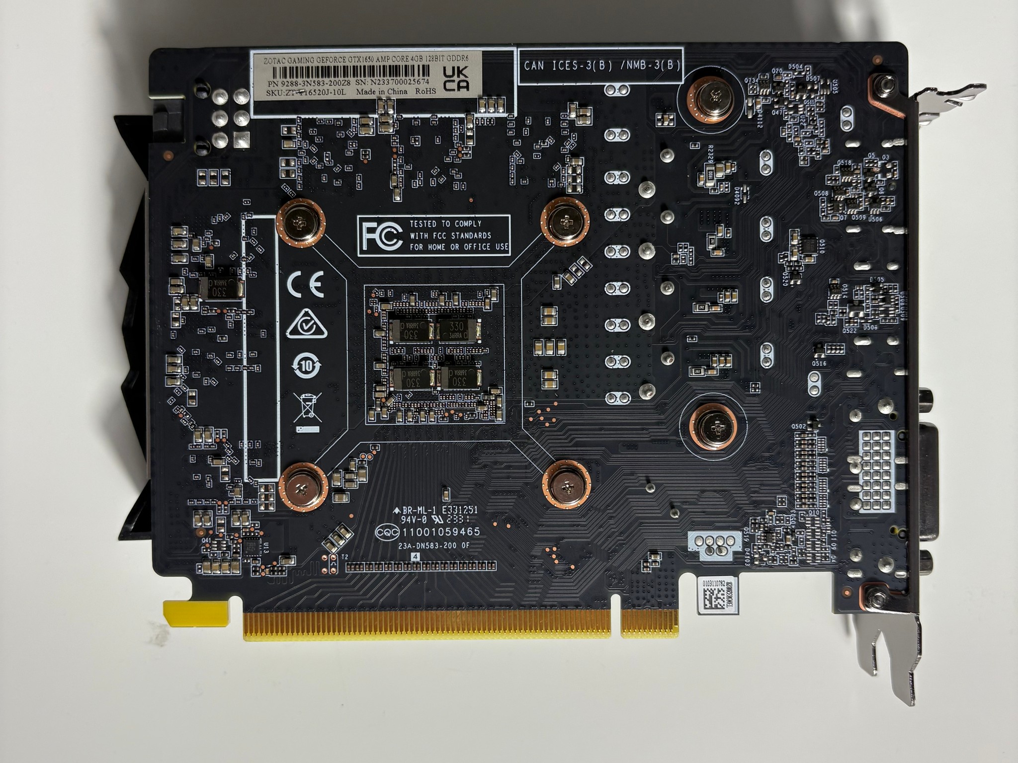 ZOTAC GeForce GTX 1650 OC GDDR6