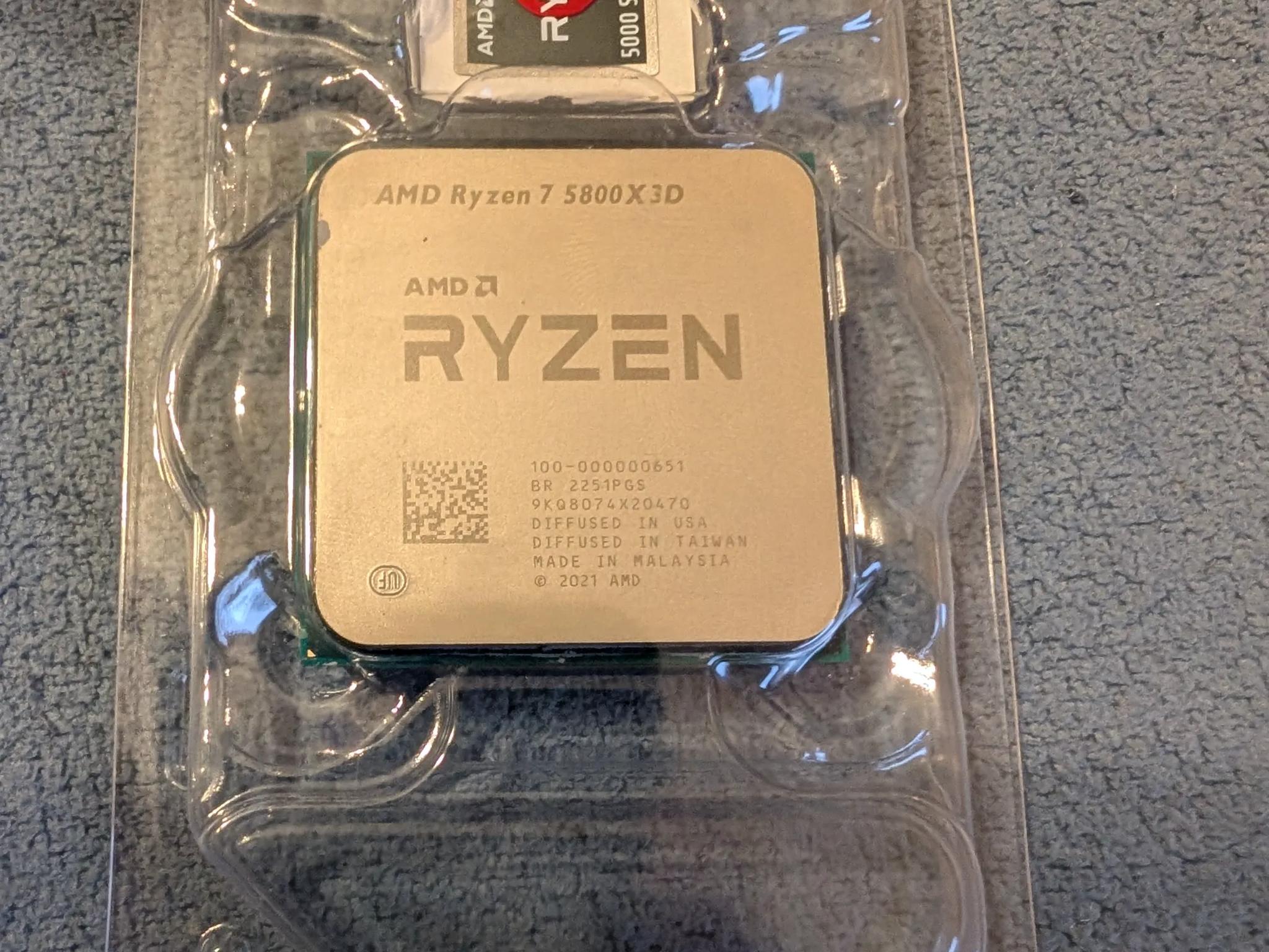 AMD Ryzen 7 5800X3D Processor (3.4GHz, 8 Cores, AM4)