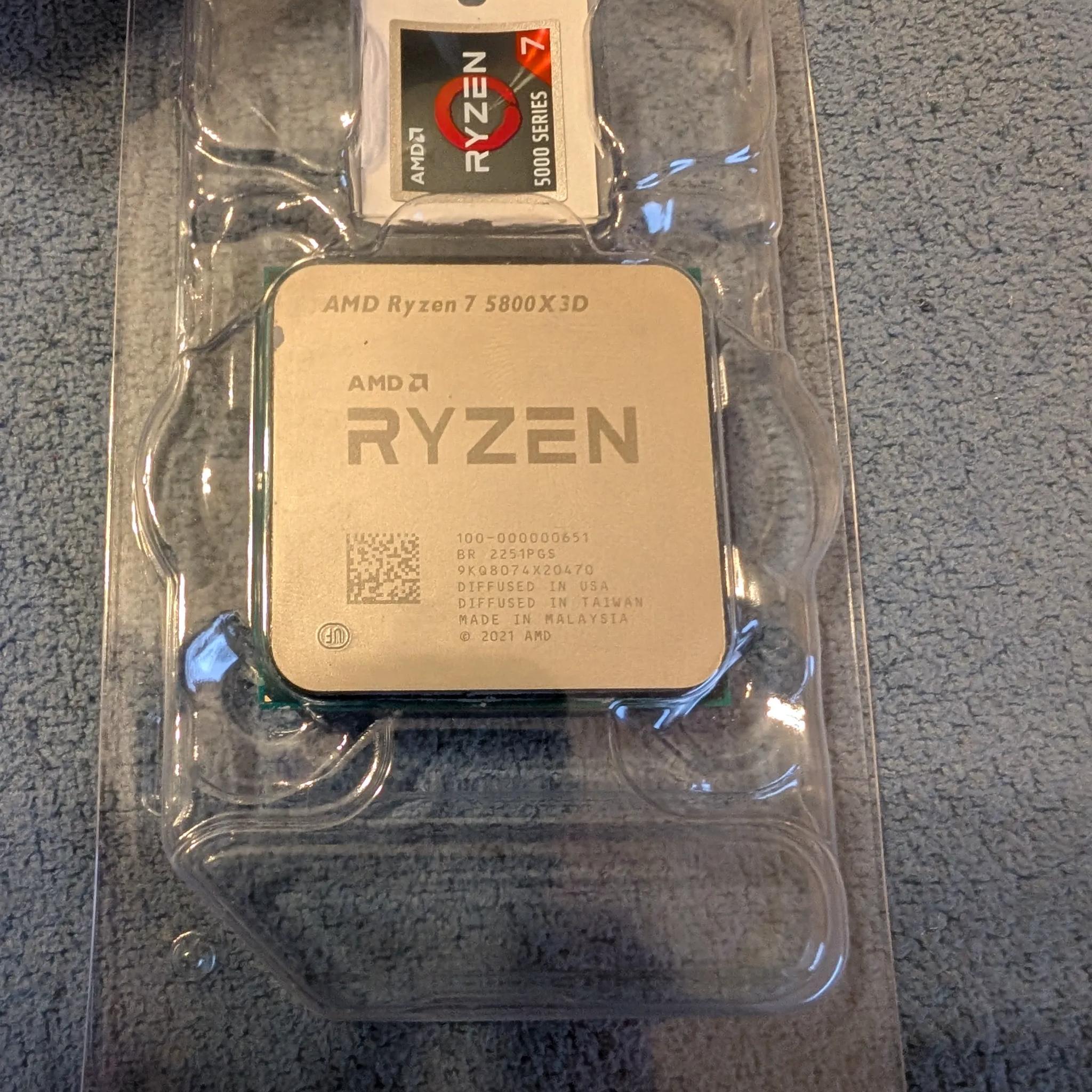 AMD Ryzen 7 5800X3D Processor (3.4GHz, 8 Cores, AM4)
