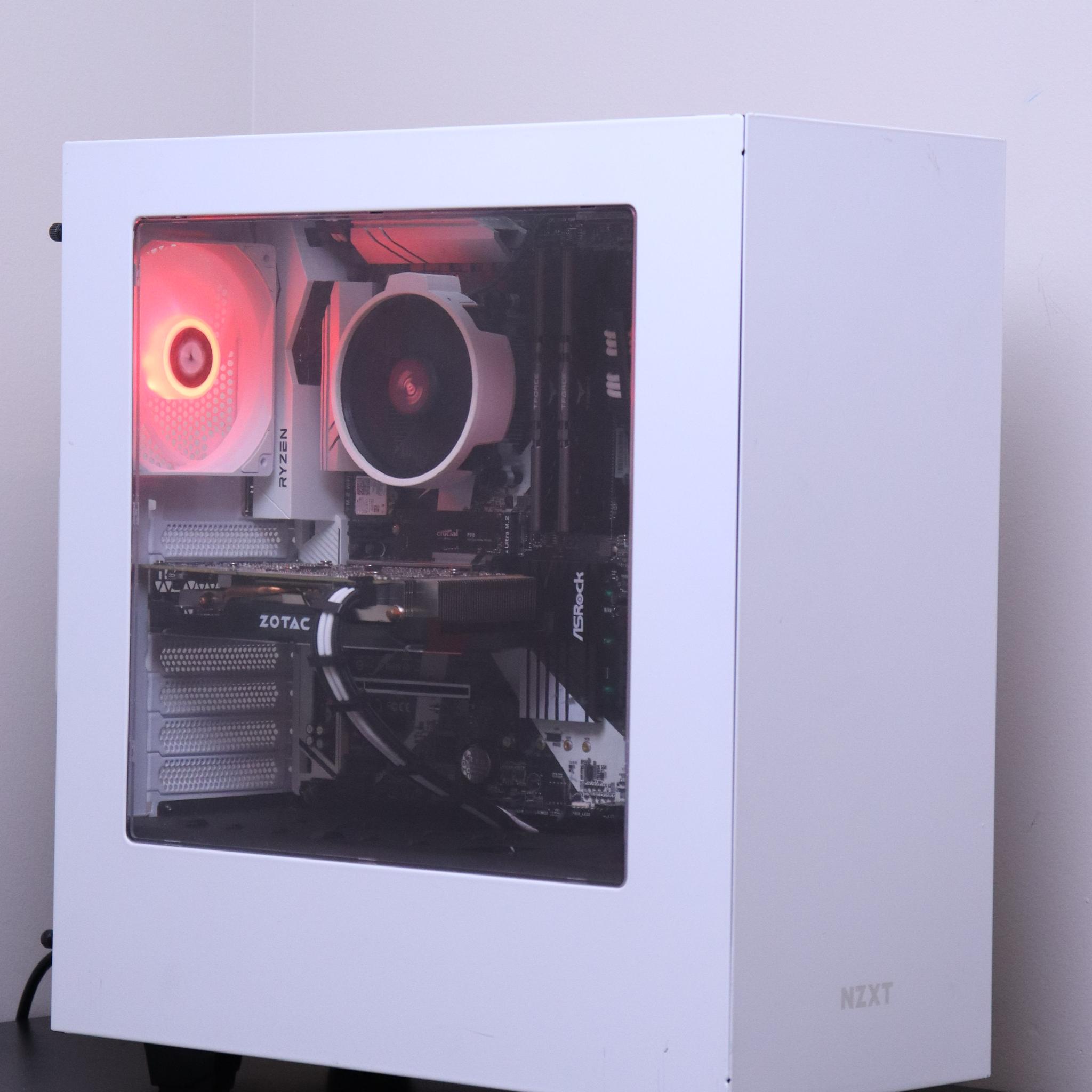Black and White NVIDIA Gaming PC