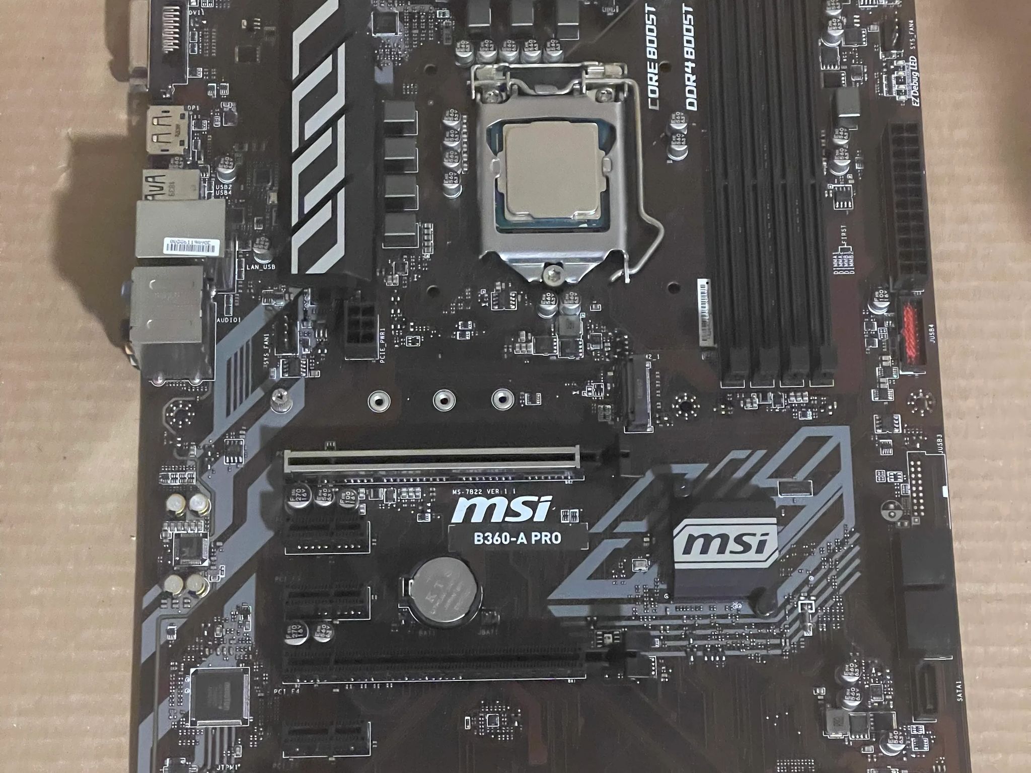 Used, MSI B360-A PRO & i7-8700 Bundle