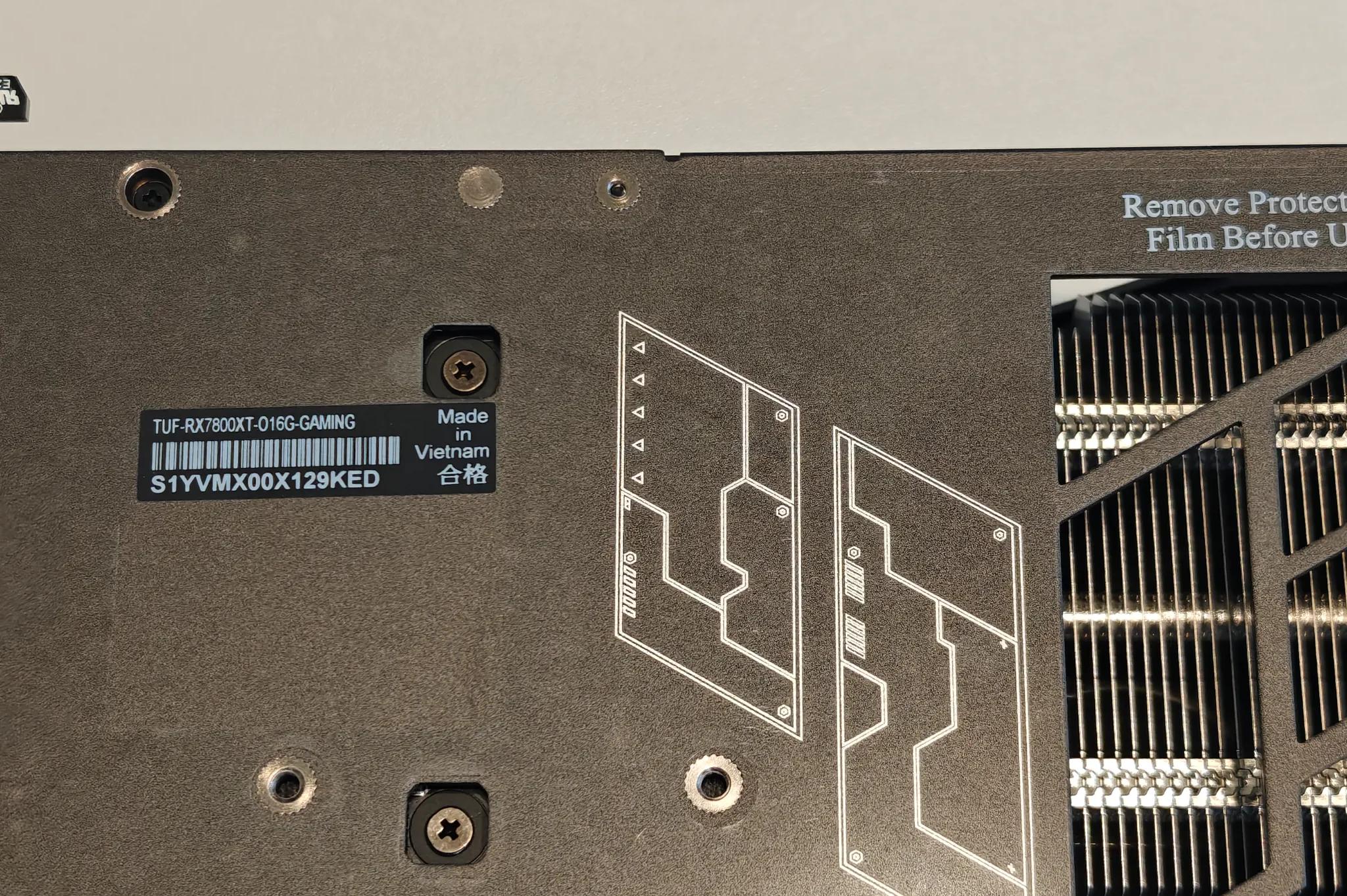 ASUS TUF Gaming RX 7800 XT OC Edition 16GB GDDR6