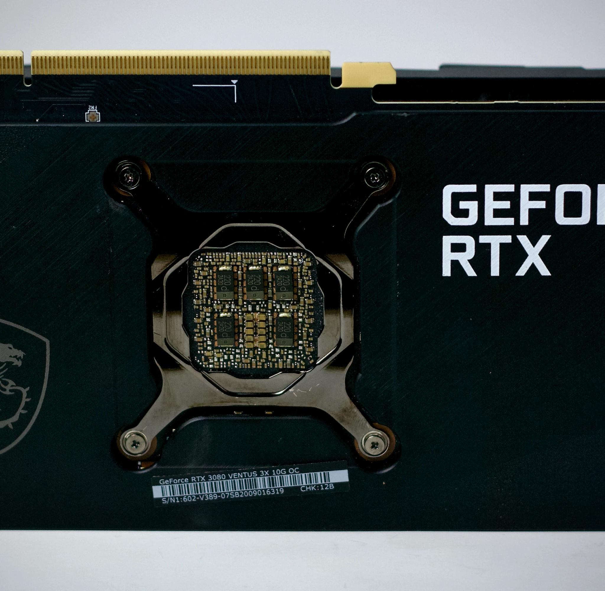 MSI GeForce RTX 3080 VENTUS 3X 10G OC - No Display
