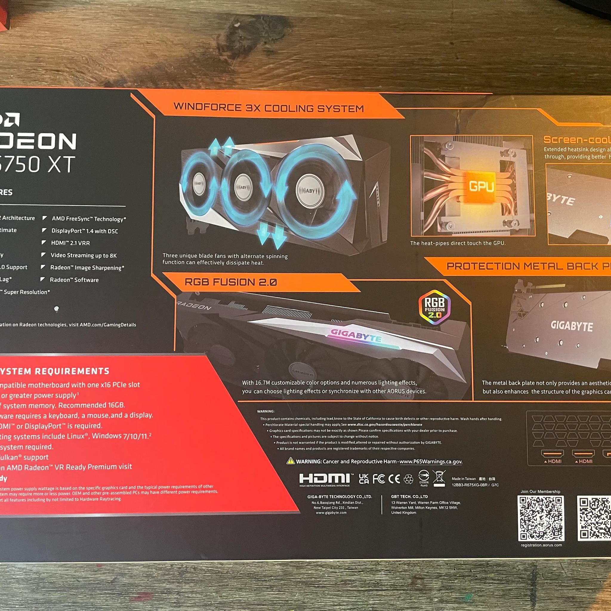 Gigabyte Radeon RX 6750XT Gaming OC