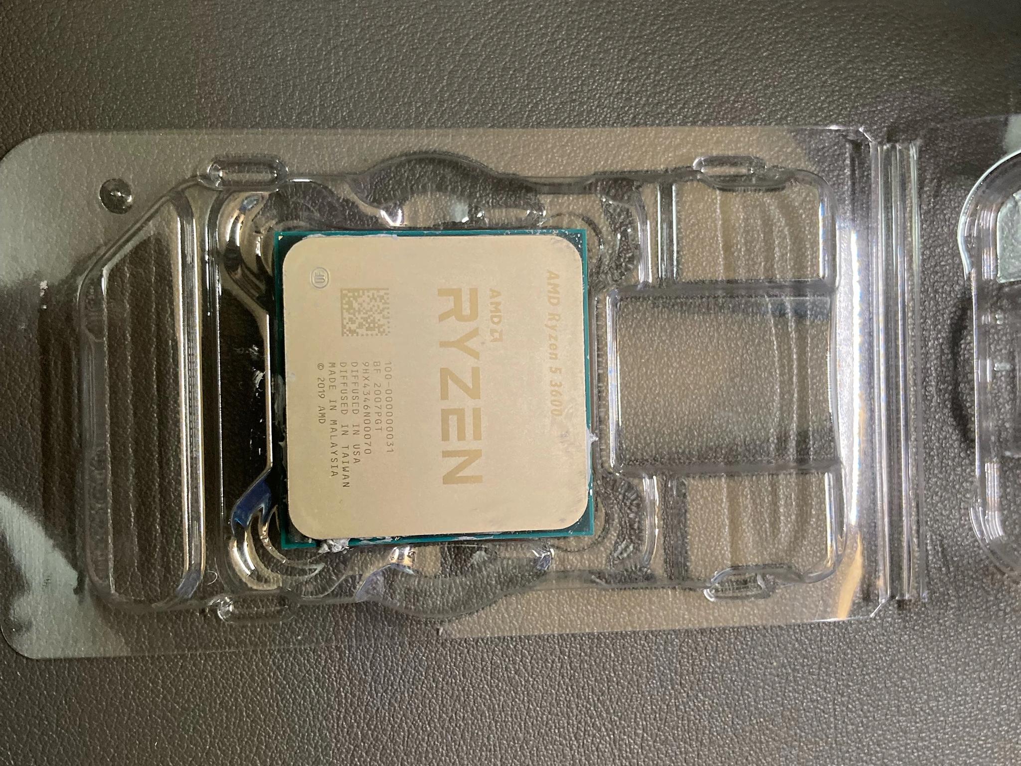 Ryzen 5 3600 3.6GHZ 6-Core Processor - Used, Good Condition, Includes Stealth Wraith Cooler
