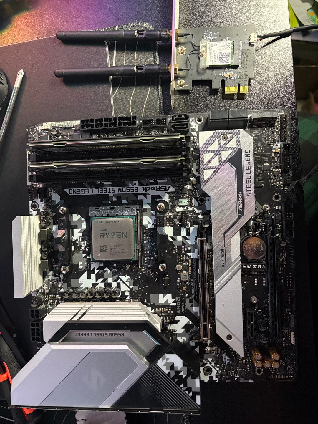 Ryzen 7 5800x, 32gb ddr4 3200mts cl16, asrock b550m steel legend