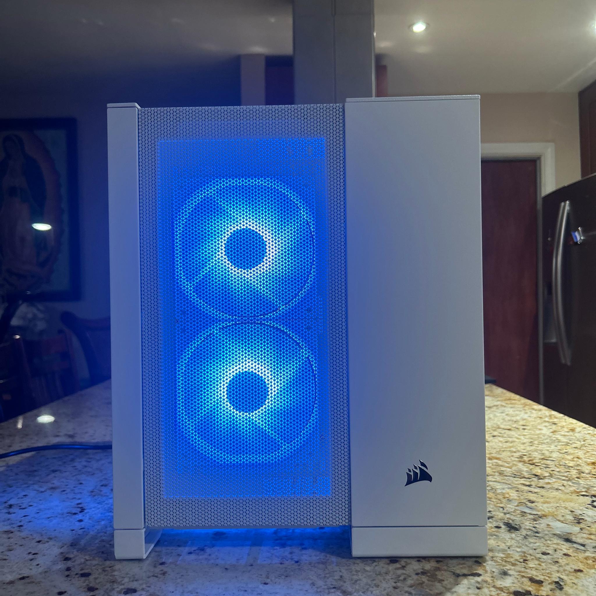 White Budget Gaming PC | RX 580 8GB | RYZEN 5 3600 | 16GB RAM | 500GB SSD| WIN 11 PRO