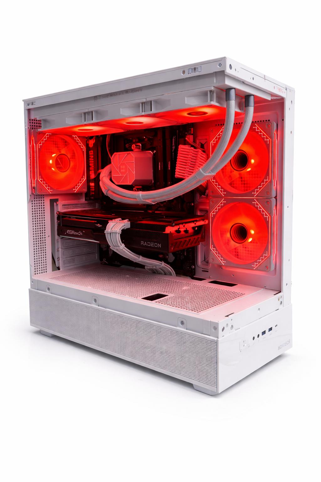 White 1440p/4K Gaming PC | Ryzen 7 7800X3D | RX 9070 16GB | 32GB DDR5 | WiFi | TERATECH