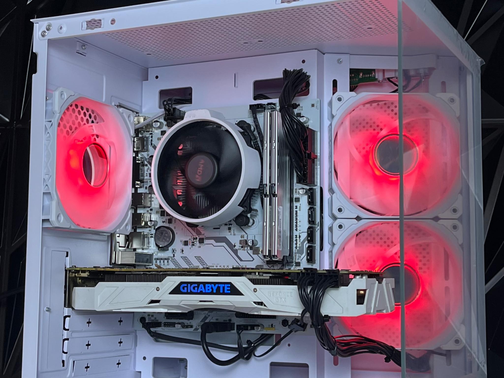 ALL WHITE ❄️WINTER THEMED❄️ THE G.O.A.T CUSTOM GAMING PC GTX 1080TI