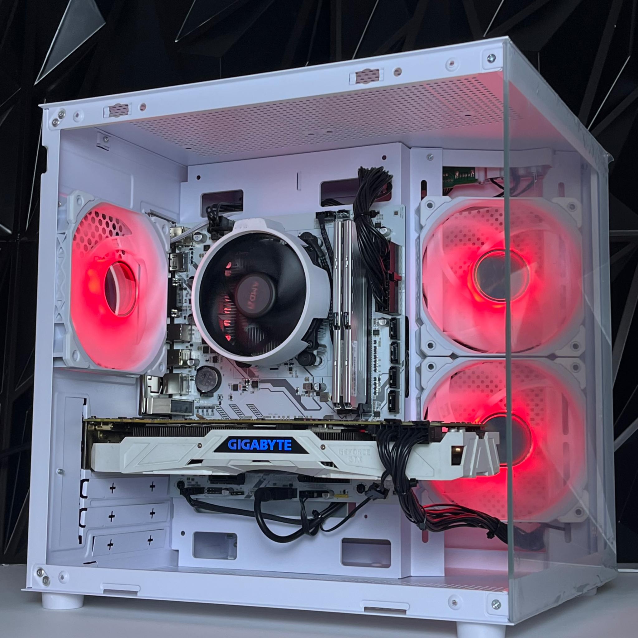 ALL WHITE ❄️WINTER THEMED❄️ THE G.O.A.T CUSTOM GAMING PC GTX 1080TI