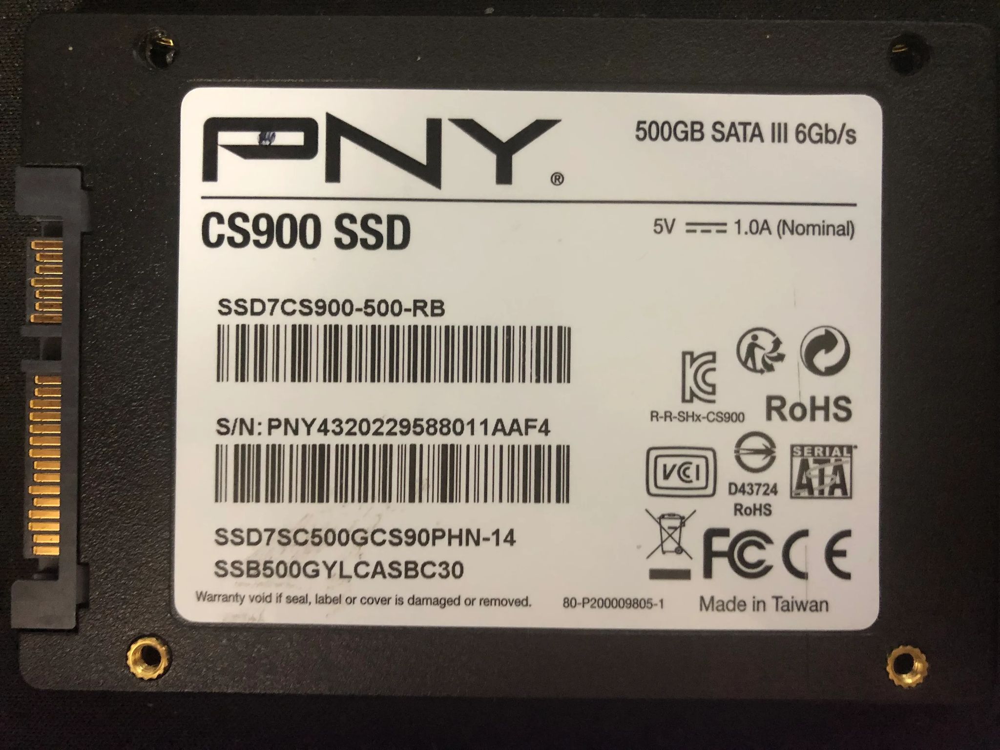 (DEAL) PNY 500gb 2.5in SSD