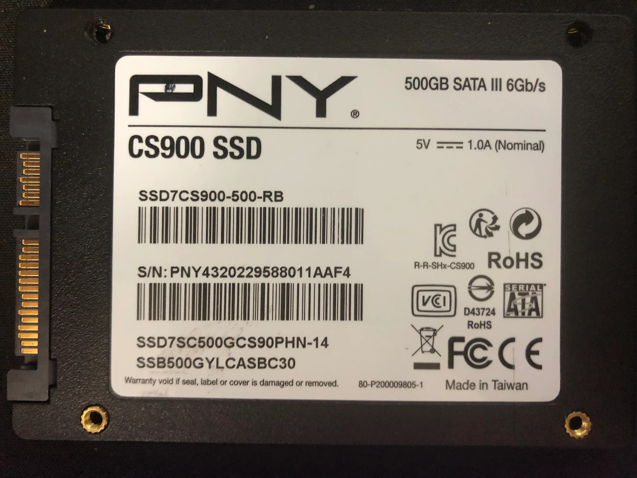 (DEAL) PNY 500gb 2.5in SSD