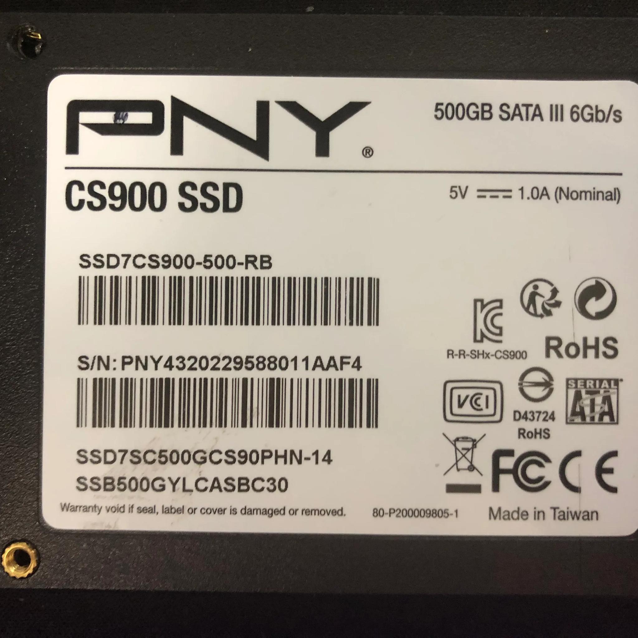 (DEAL) PNY 500gb 2.5in SSD