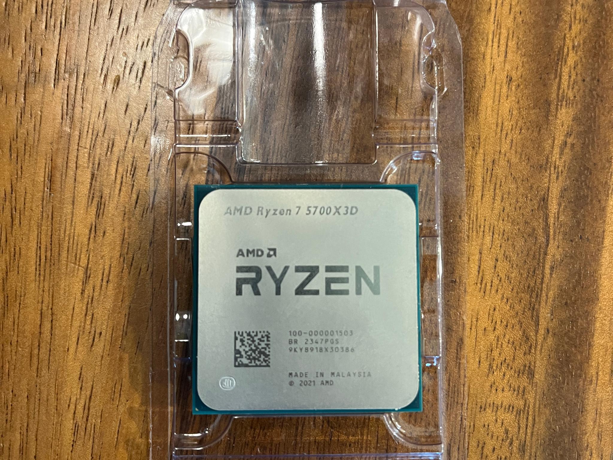 AMD Ryzen 7 5700X3D 8-Core 16-Thread Socket AM4 Desktop Gaming CPU