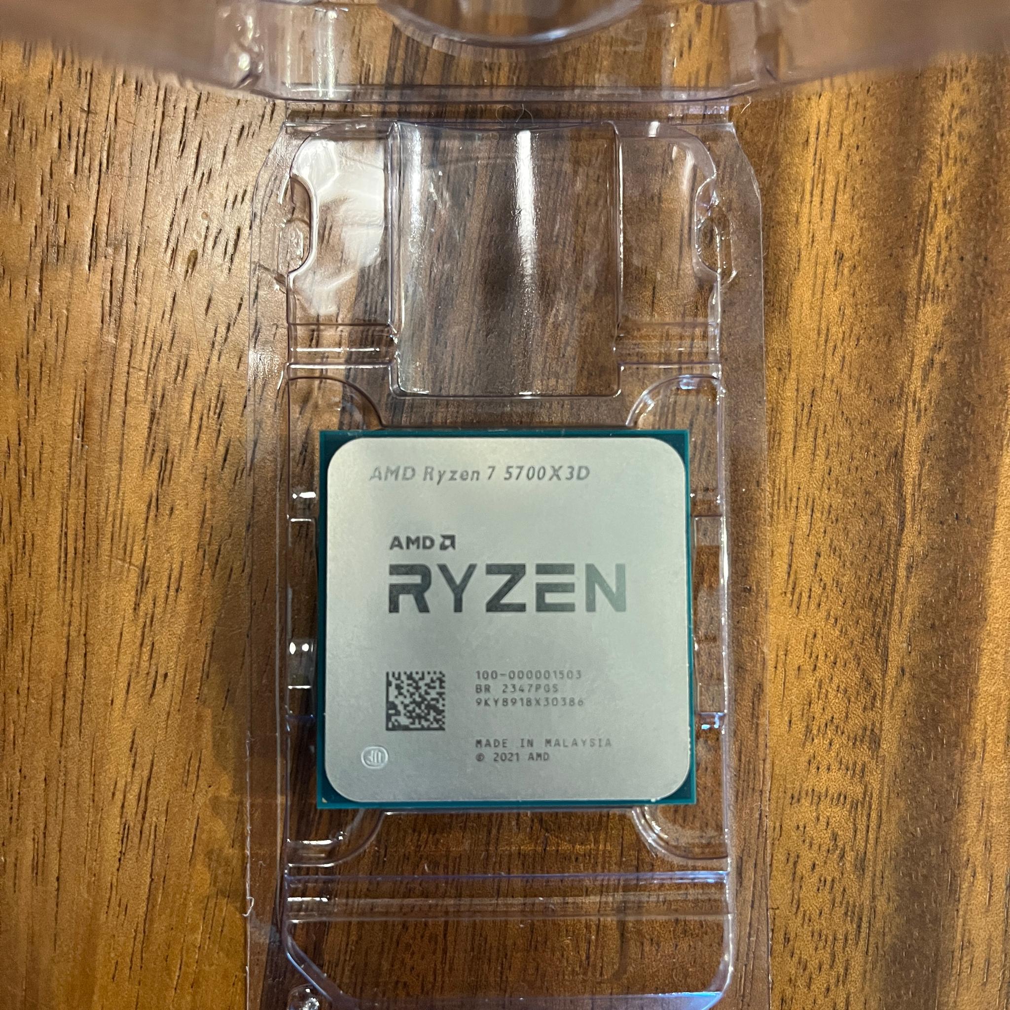 AMD Ryzen 7 5700X3D 8-Core 16-Thread Socket AM4 Desktop Gaming CPU
