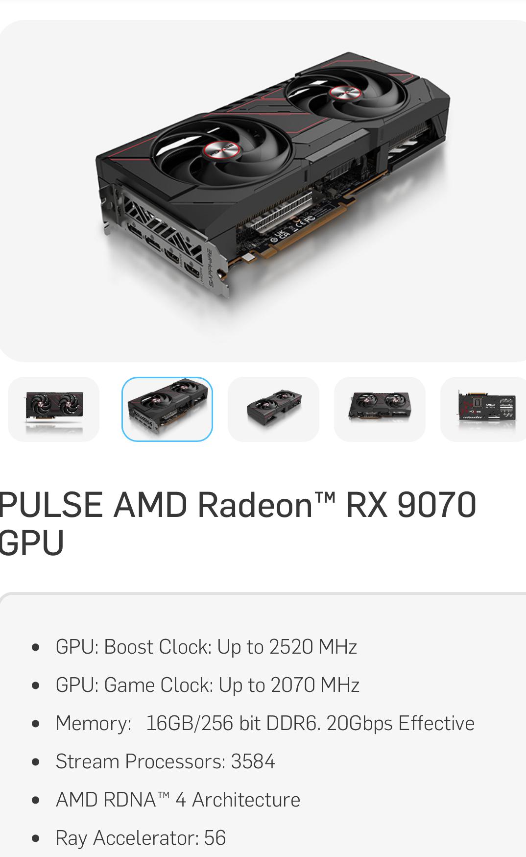 BNIB Sapphire Pulse 9070