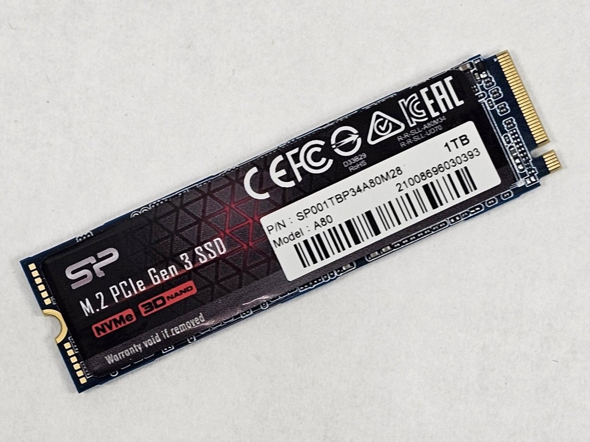1TB NVMe M.2 SSD Silicon Power P34A80 Gen3