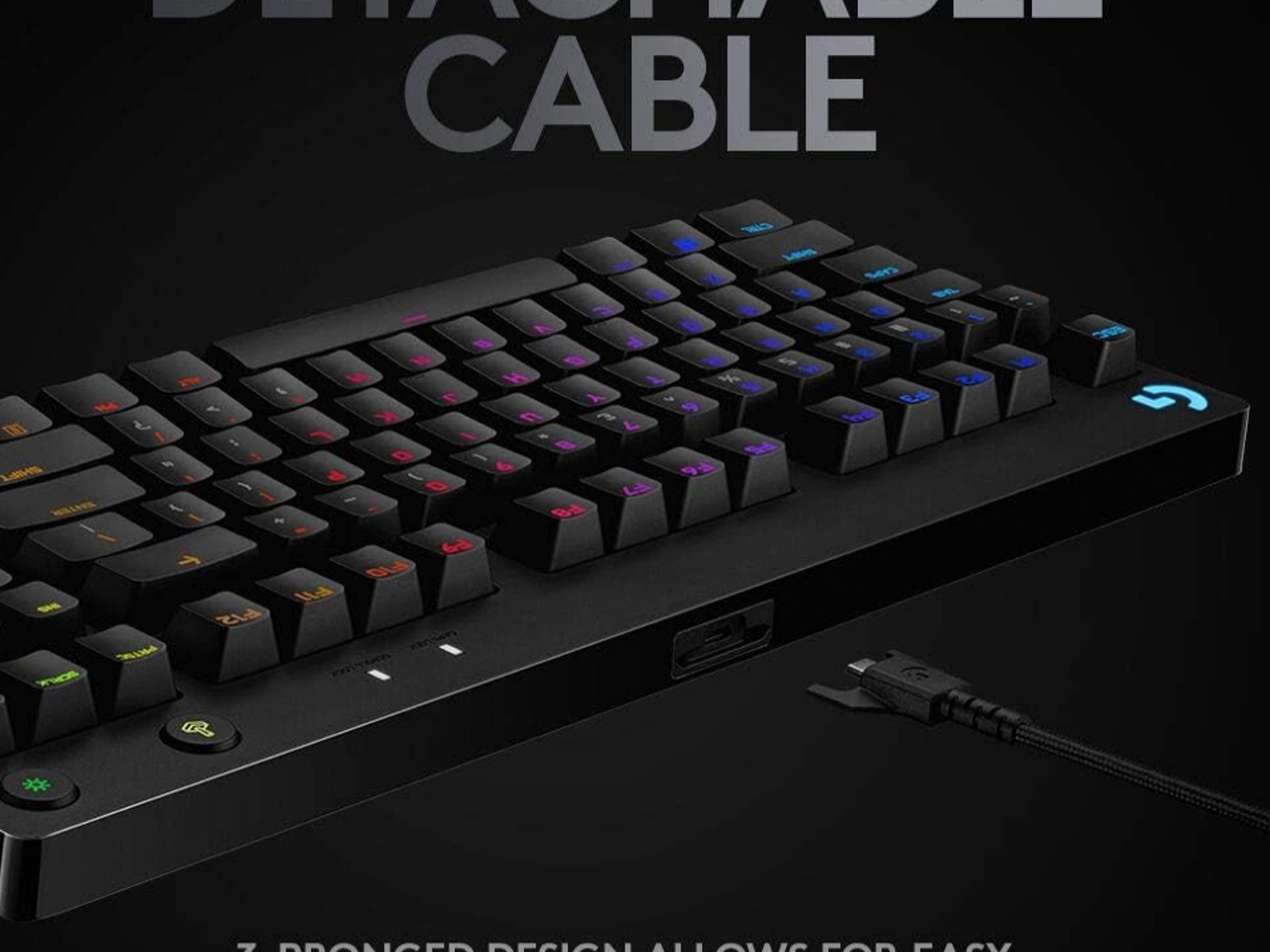 Logitech G Pro X (GX Blue Clicky) Gaming Keyboard