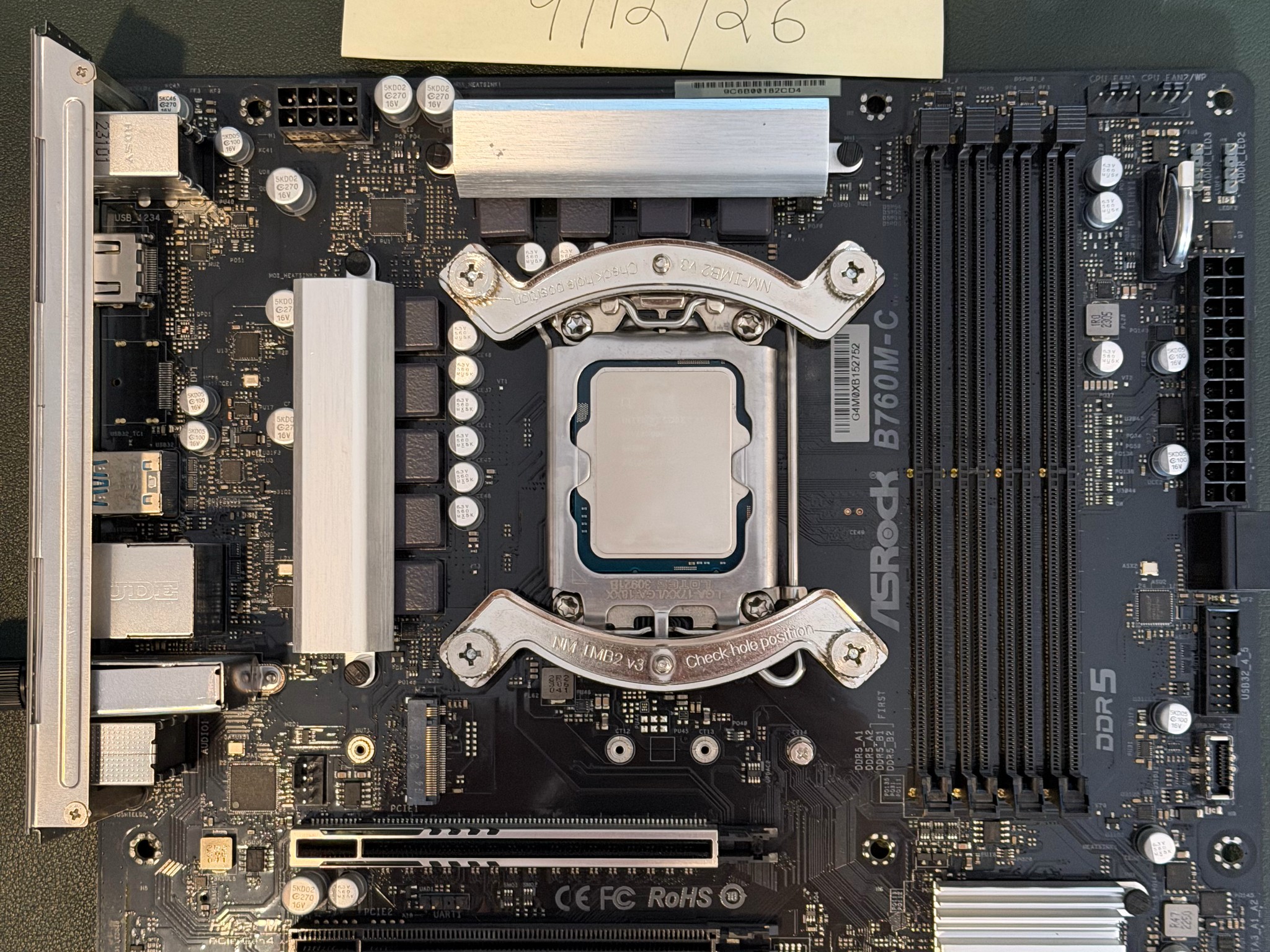 Intel i7-13700F + ASRock B760M-C + Noctua NH-D15 Combo Bundle (Like New / <300 Hours)