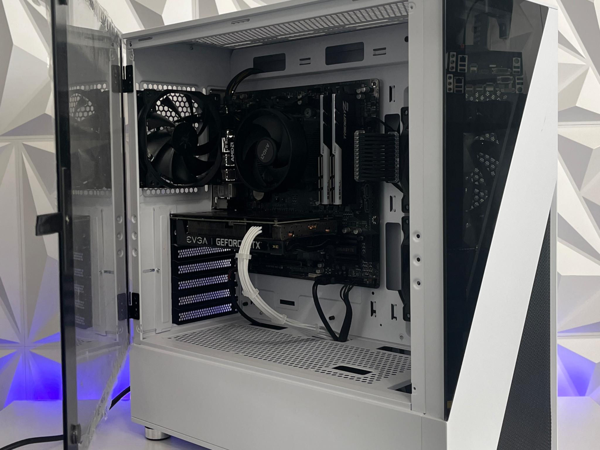 RTX 3060 12GB, Ryzen 5 2600X, 16GB RAM | White RGB Gaming Computer/PC