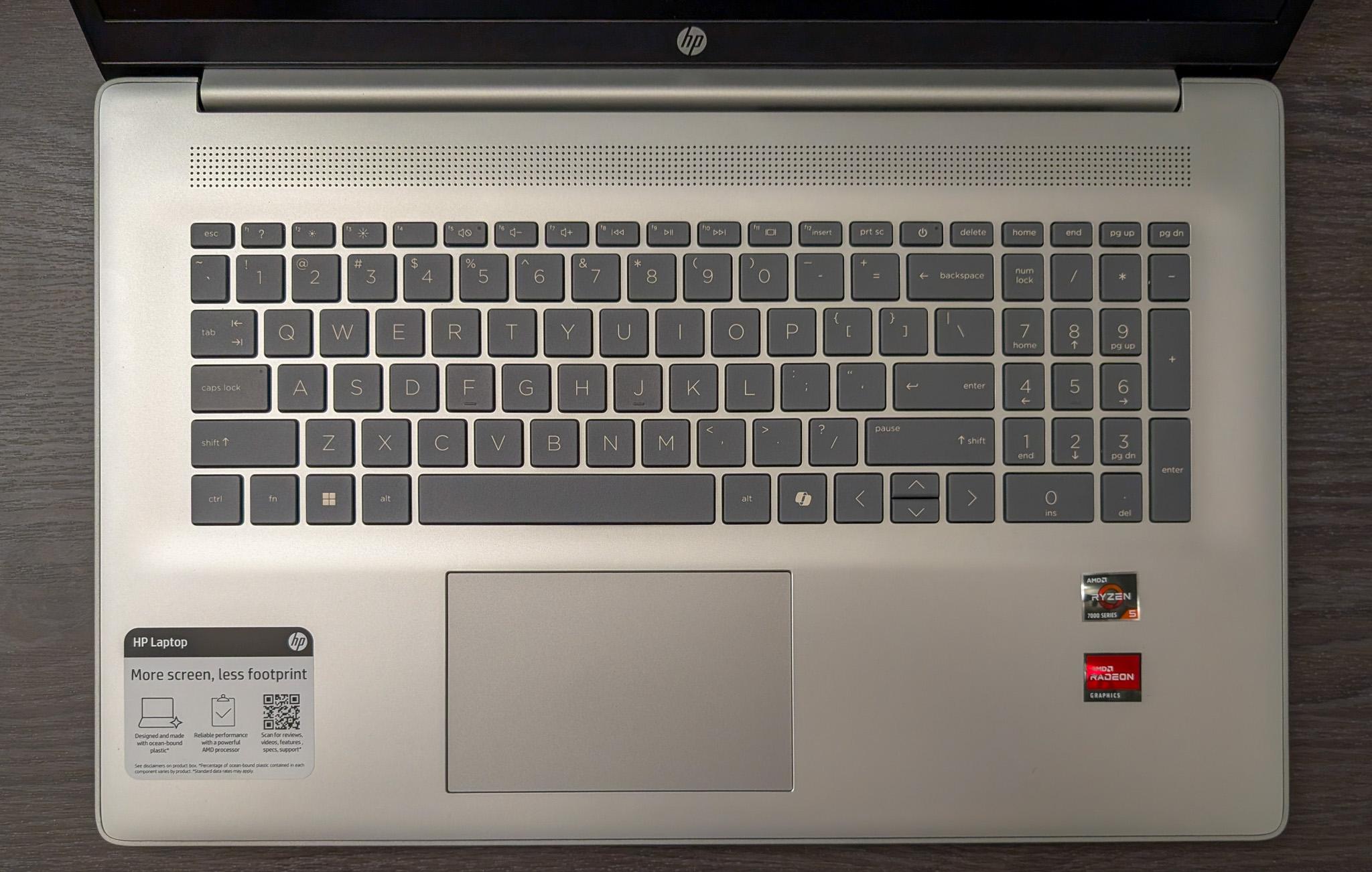 HP 17.3" Laptop 17-cp2025dx – Ryzen 5, 8GB RAM, 512GB SSD, Windows 11