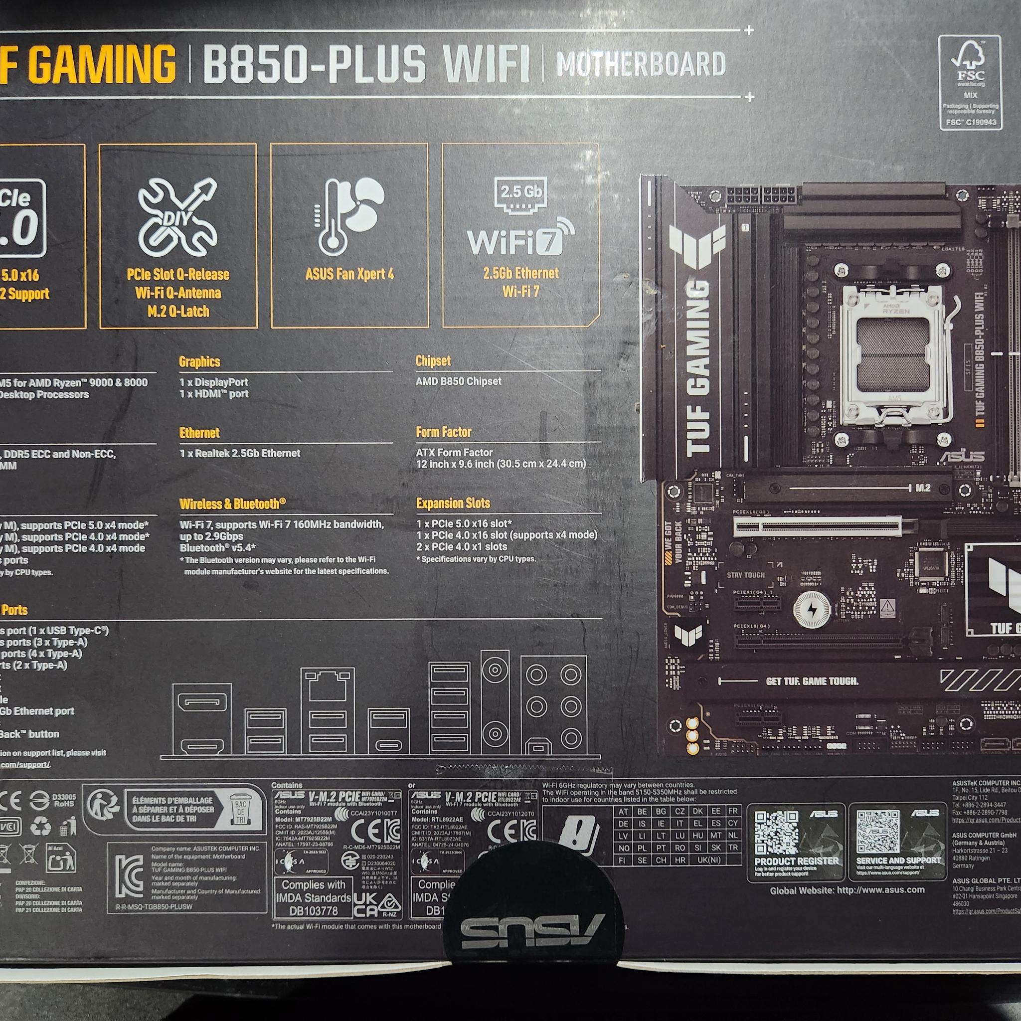 🚀 AMD AM5 Gaming Bundle: Ryzen 5 7600X3D + ASUS TUF Gaming B850-Plus WiFi + 32GB DDR5-6000 CL30