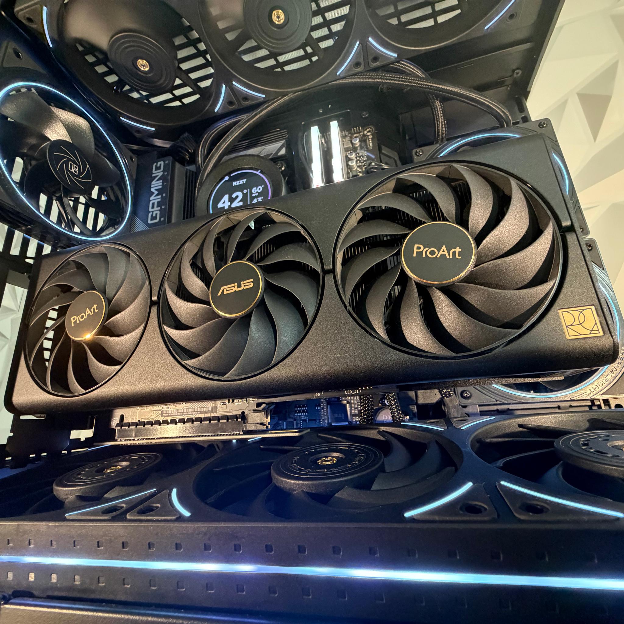 ⚡🌑Ryzen 7 9800X3D + RTX 4080 SUPER | 32GB DDR5 | 1TB Gen4 NVMe | Windows 11 Pro ⚡🌑"OBSIDIAN NOVA"