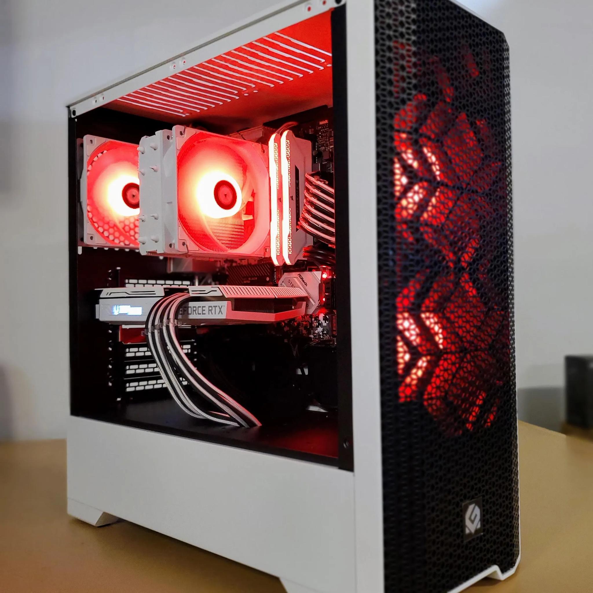 RTX 3060 12GB | Ryzen 5 3600 White and Black WIFI Edition