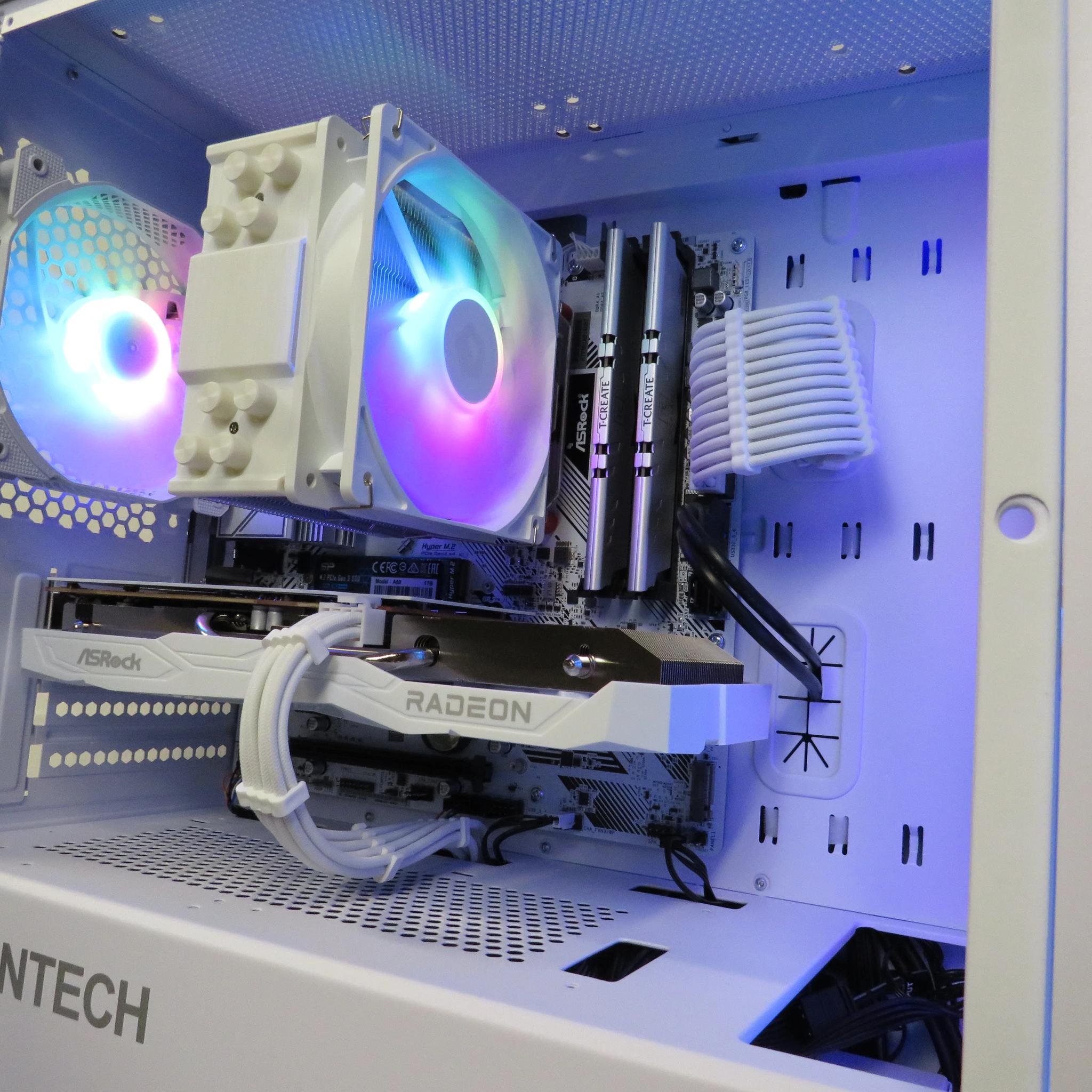 WHITE OUT: All New Parts! Ryzen 5 5600 + AMD RX 6600 + 16 GB RAM + 1 TB NVME SSD
