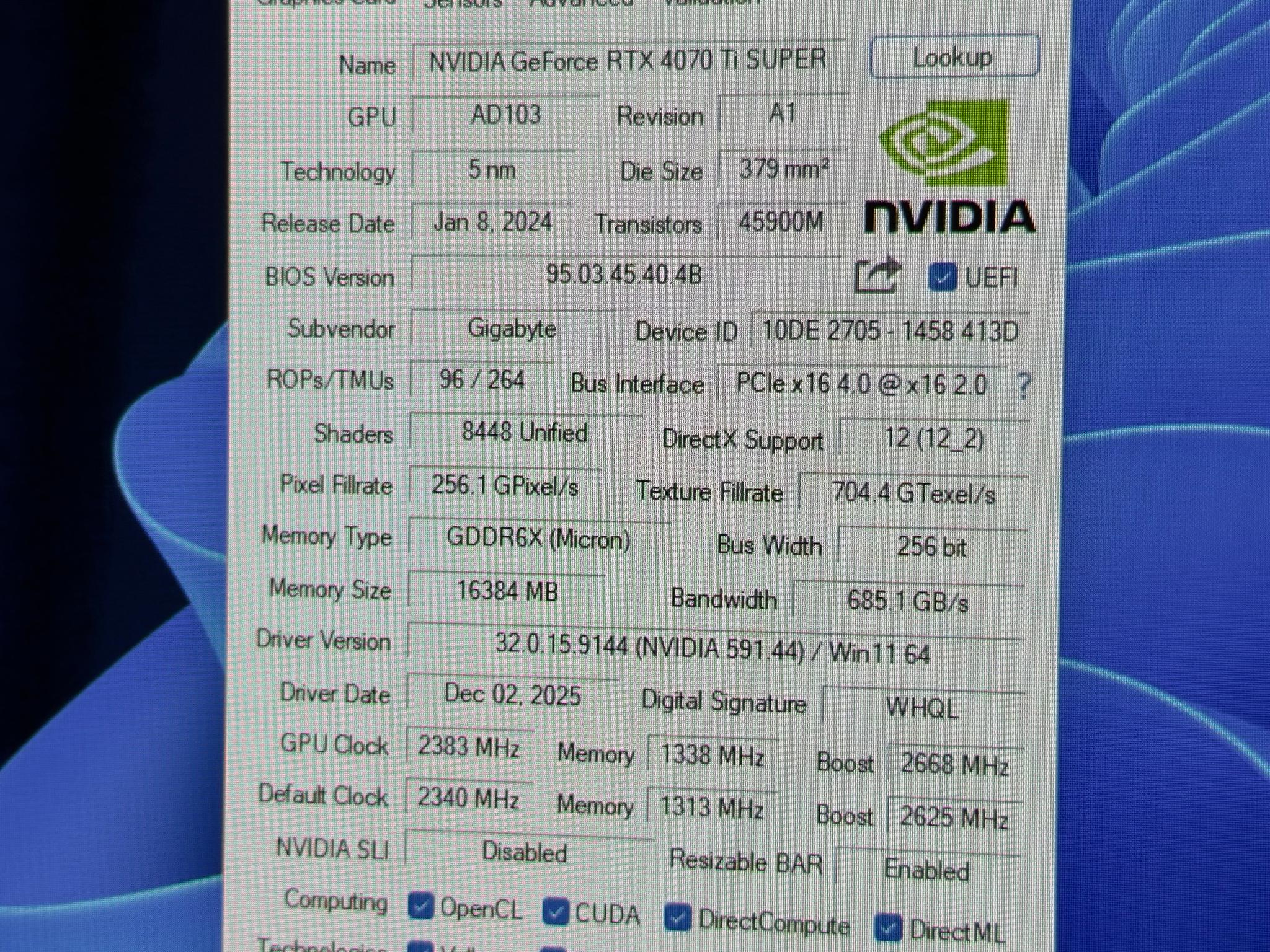 NVIDIA GeForce RTX 4070 Ti Super