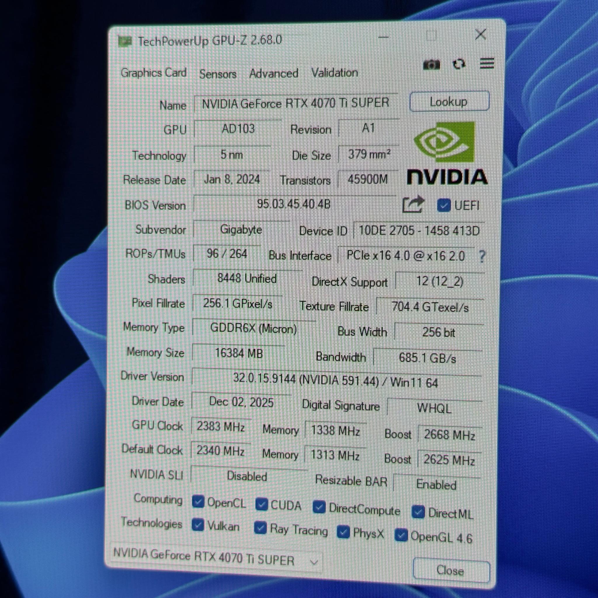 NVIDIA GeForce RTX 4070 Ti Super