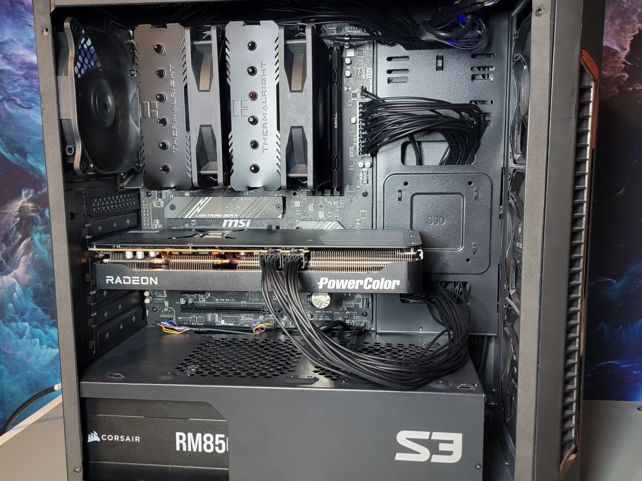 PowerColor RX 9070 XT 16gb + Ryzen 7700x PC Build #47